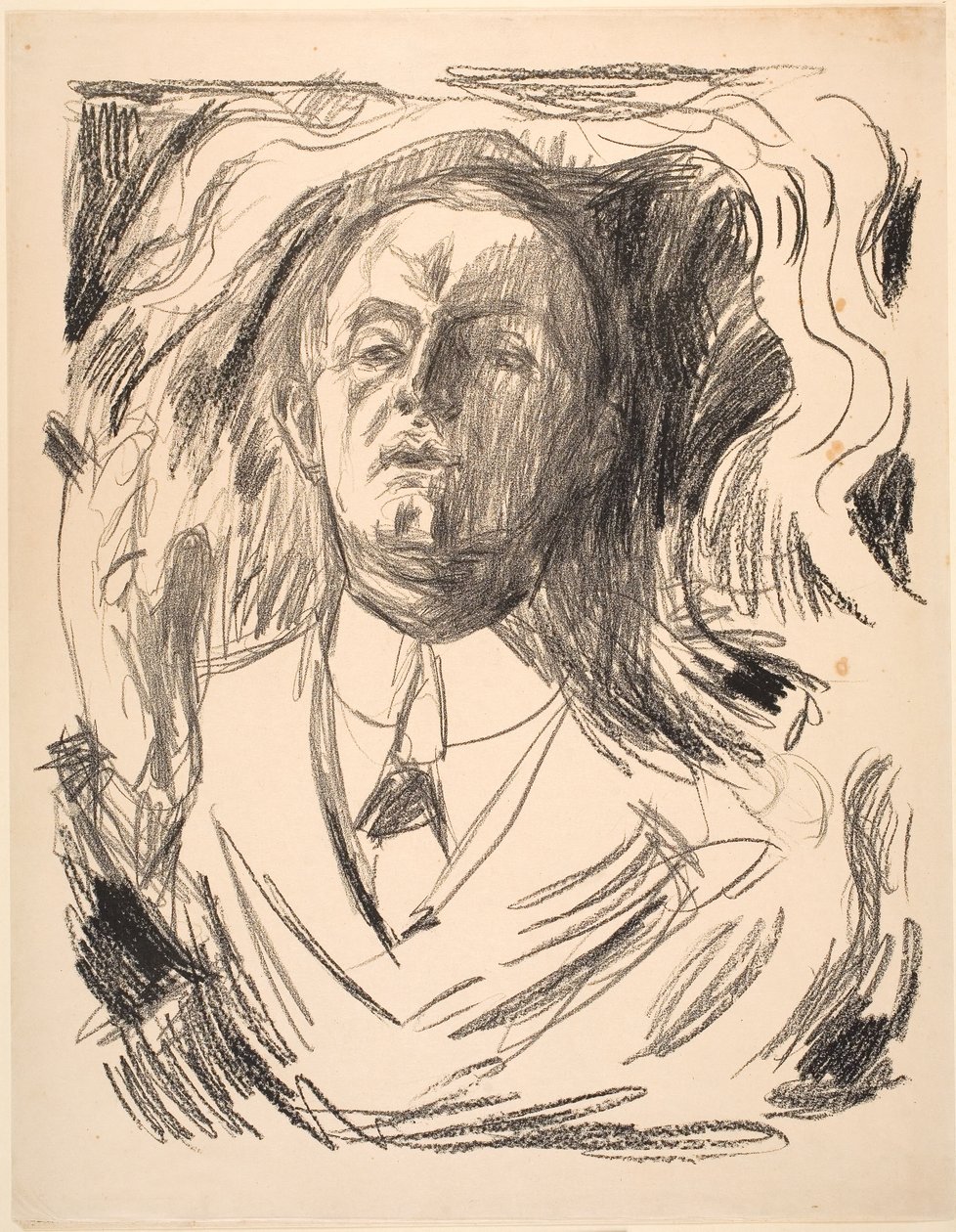 Self-Portrait with Cigarette by Edvard Munch