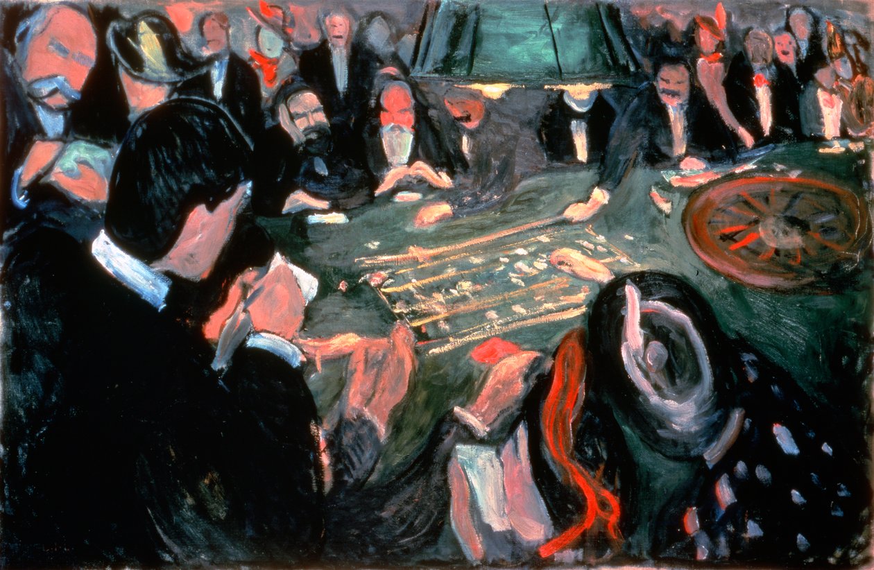 The Roulette Table at Monte Carlo by Edvard Munch
