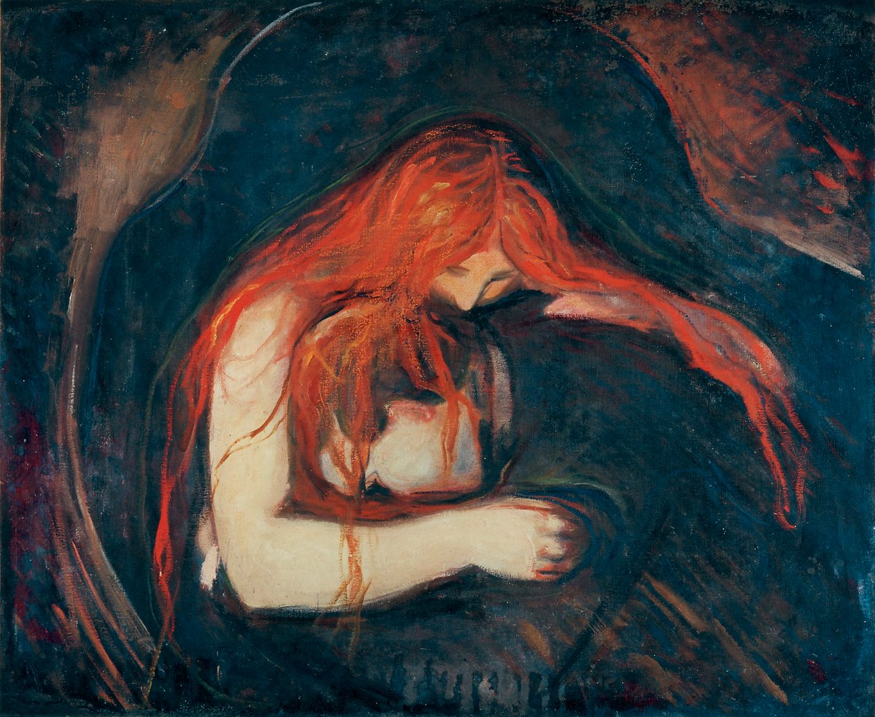 The Vampire by Edvard Munch: High-quality fine art print