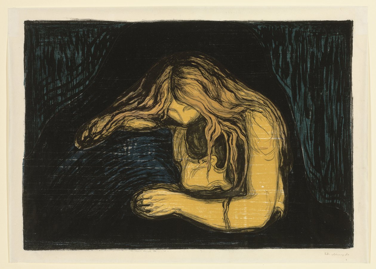 Vampire II by Edvard Munch
