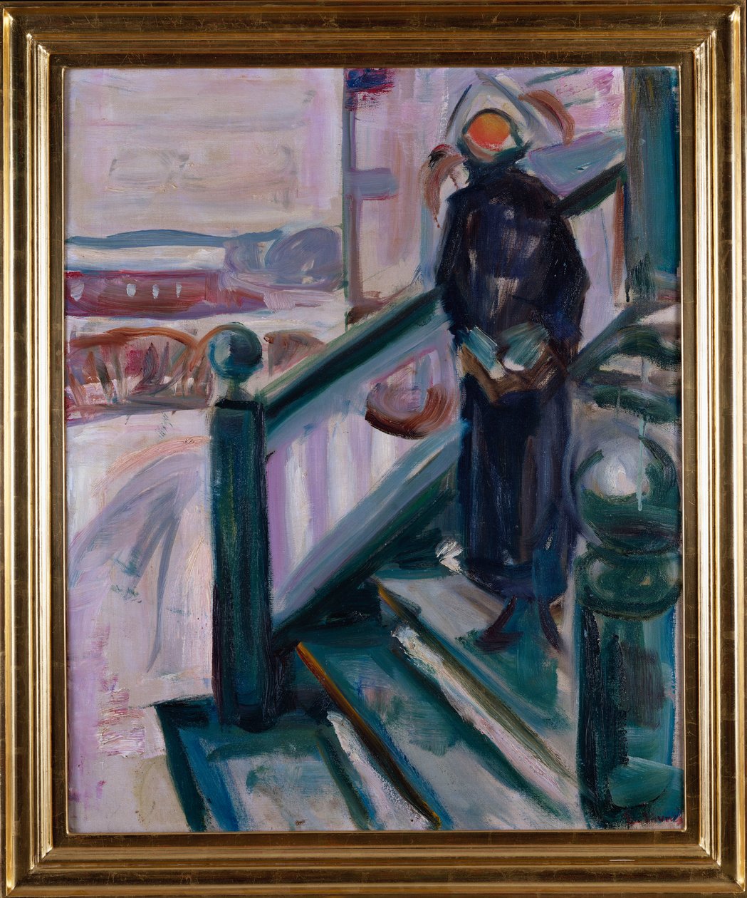 Woman on the Veranda by Edvard Munch