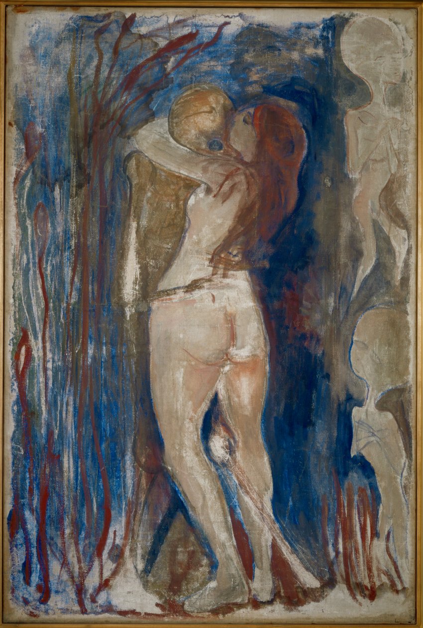 Young Girl and Death by Edvard Munch