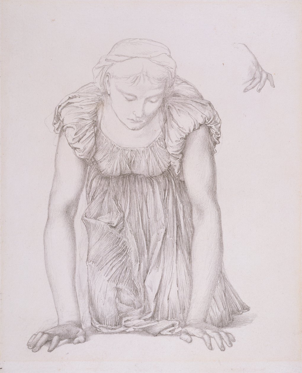 Study of a Kneeling Girl for 