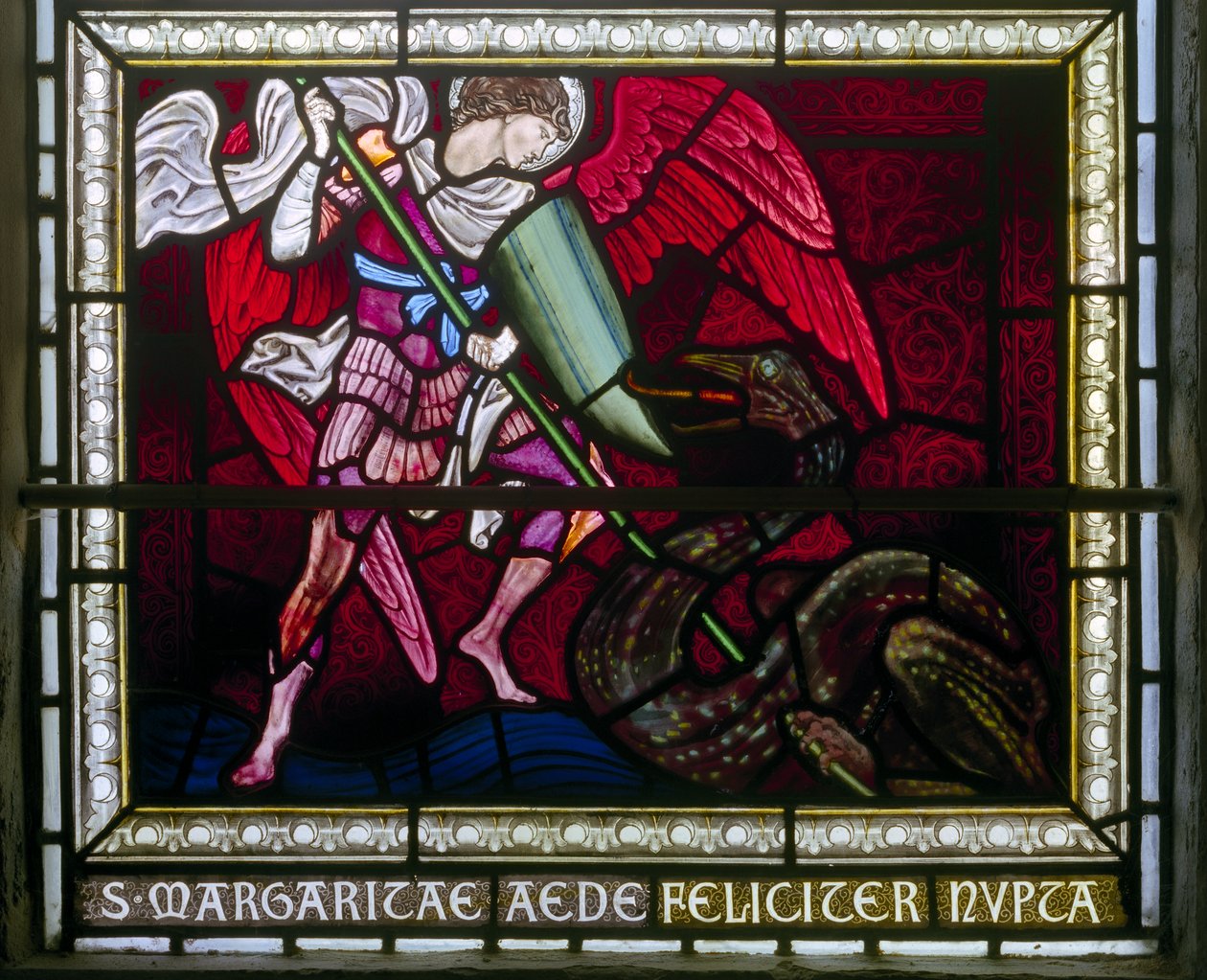 St Michael Slaying The Dragon by Edward Burne Jones
