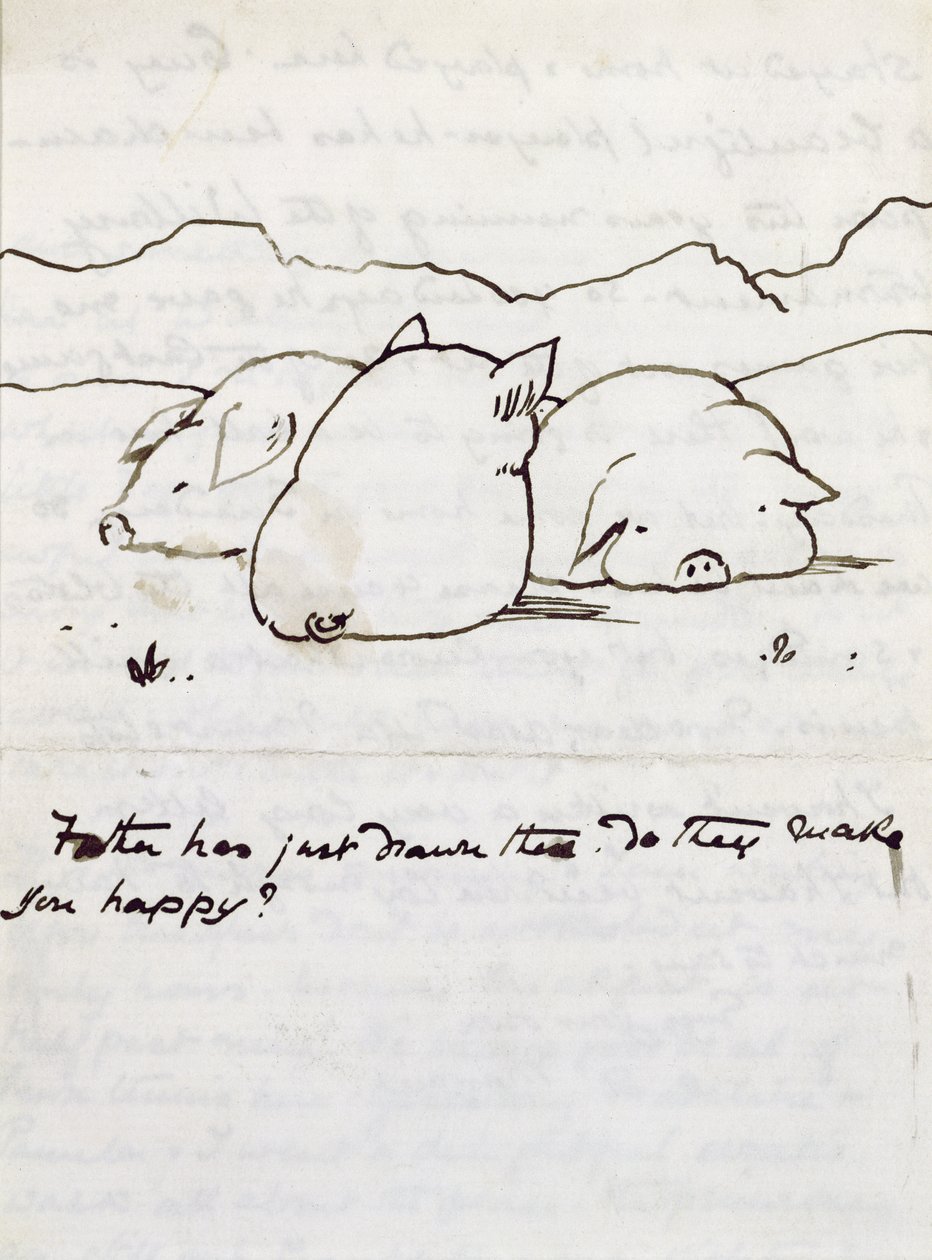 Three Little Piggies by Edward Burne Jones