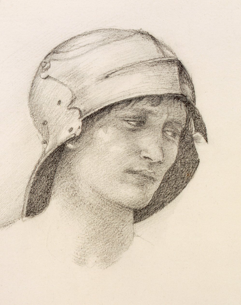 Woman in Hat (detail) by Edward Burne Jones