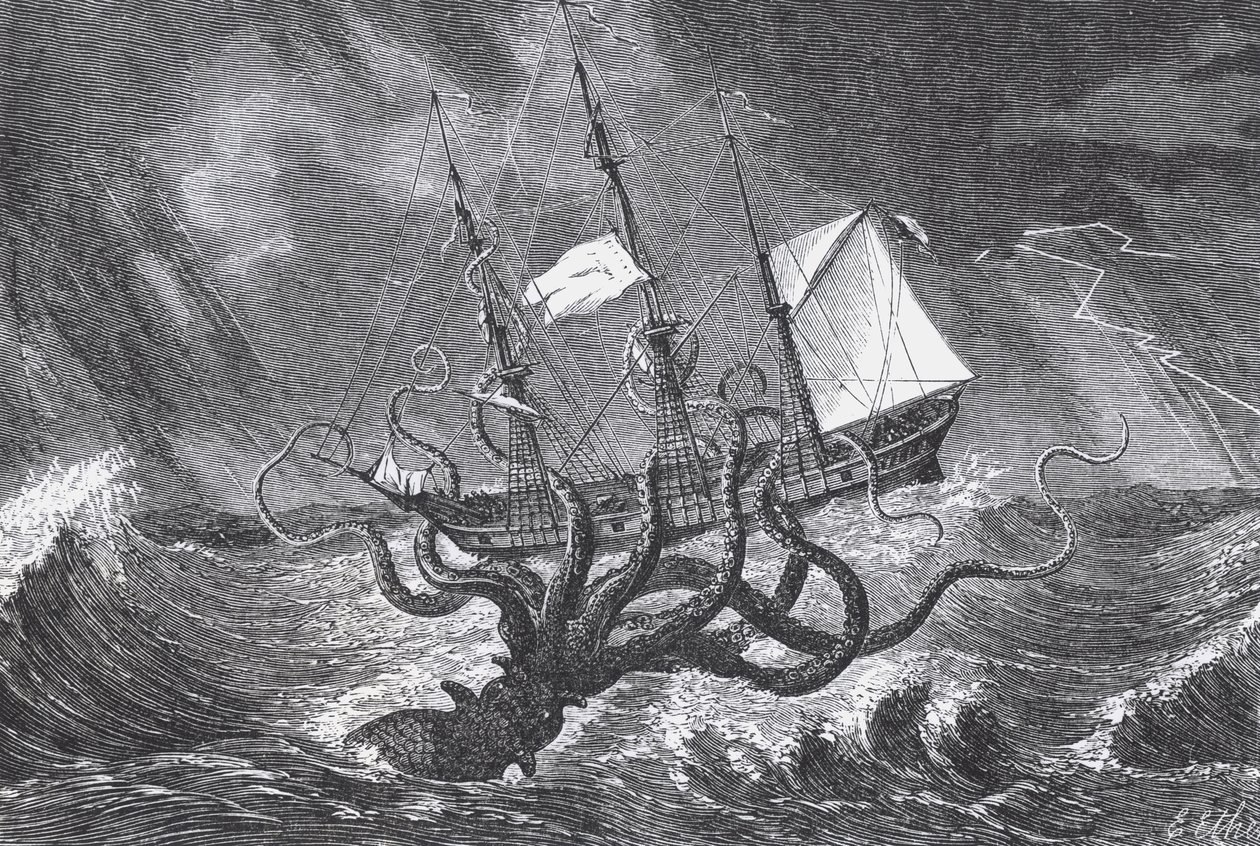The Kraken, as Seen by the Eye of Imagination, illustration from John Gibson