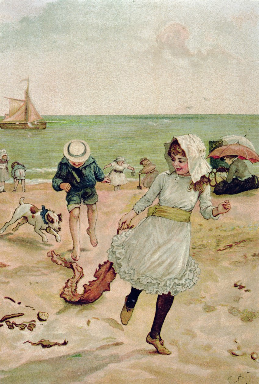 Children and Seaweed from Sunbeams by Edward Killingworth Johnson