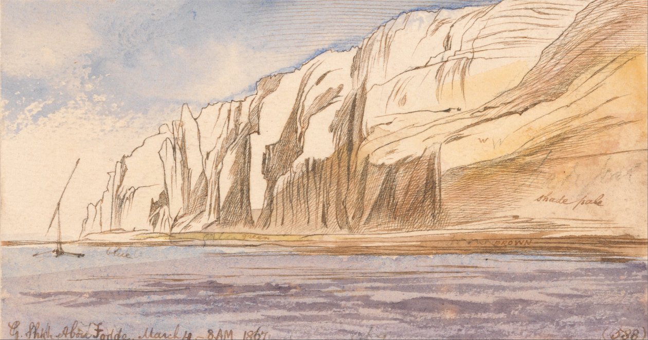 Gebel Sheikh Abu Fodde, 8:00 AM, 4 March 1867 by Edward Lear
