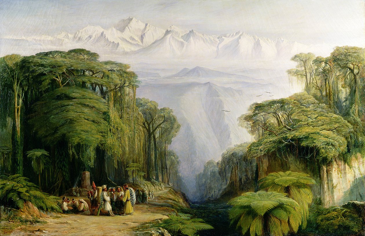 Kinchinjunga from Darjeeling, 1879 by Edward Lear