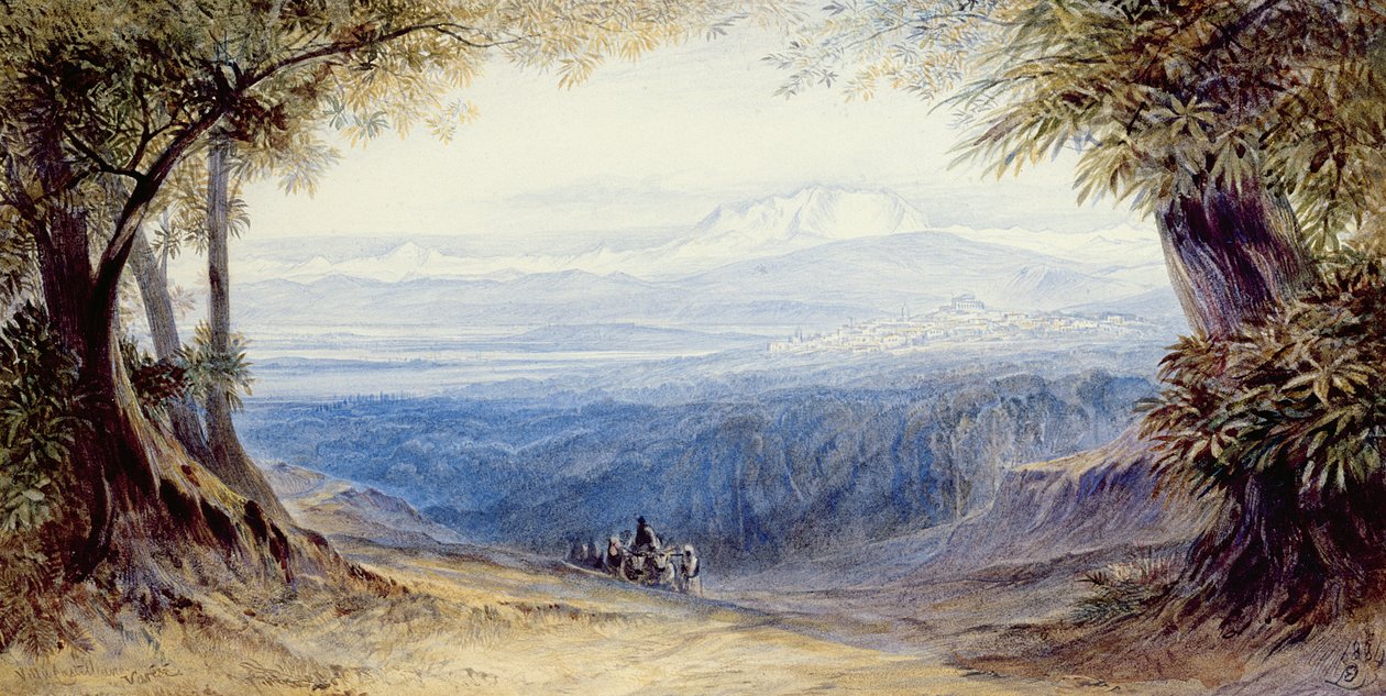 Villa Castellane, Varese by Edward Lear