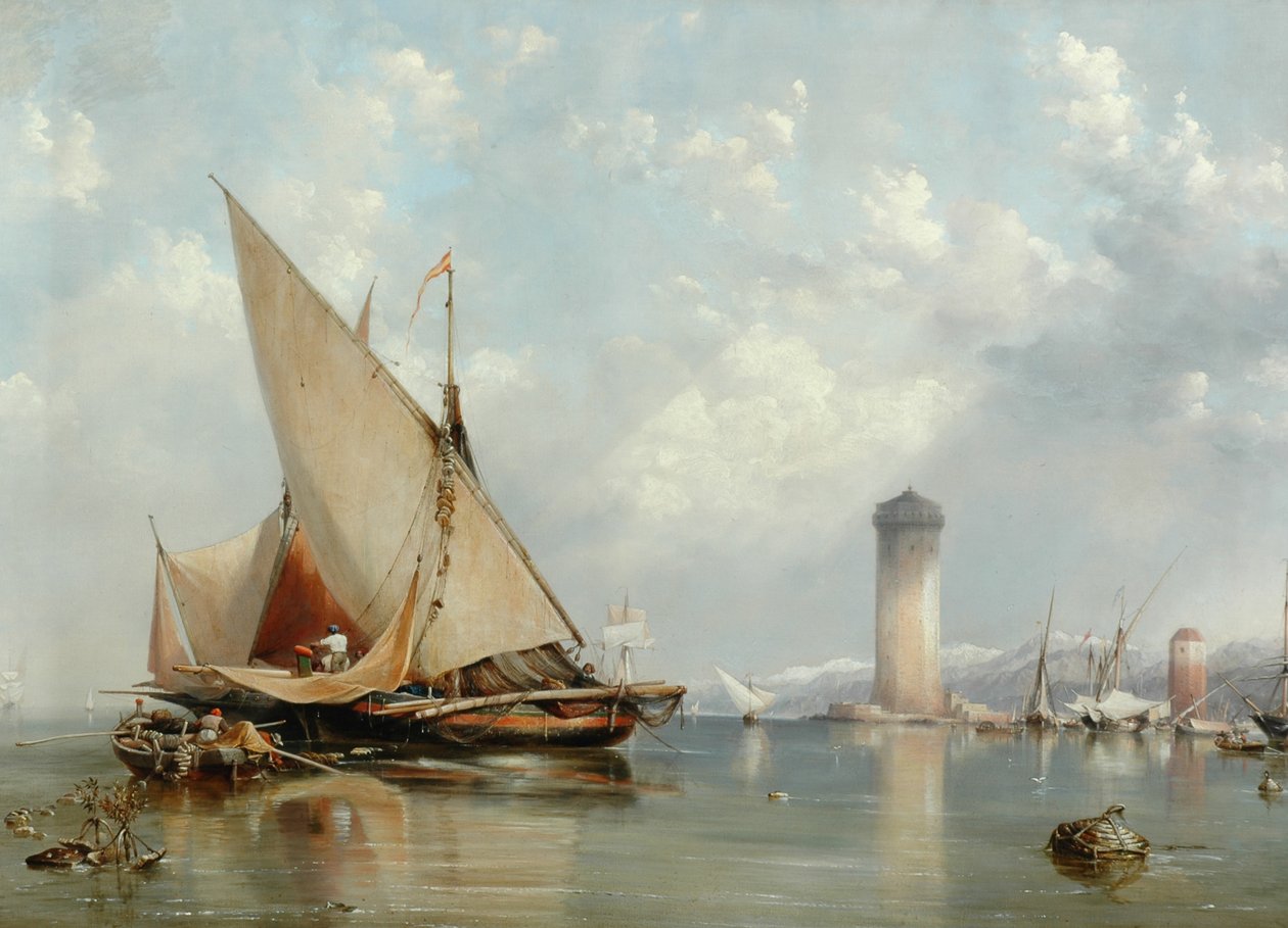 Off the Coast of Leghorn, 1848 by Edward William Cooke