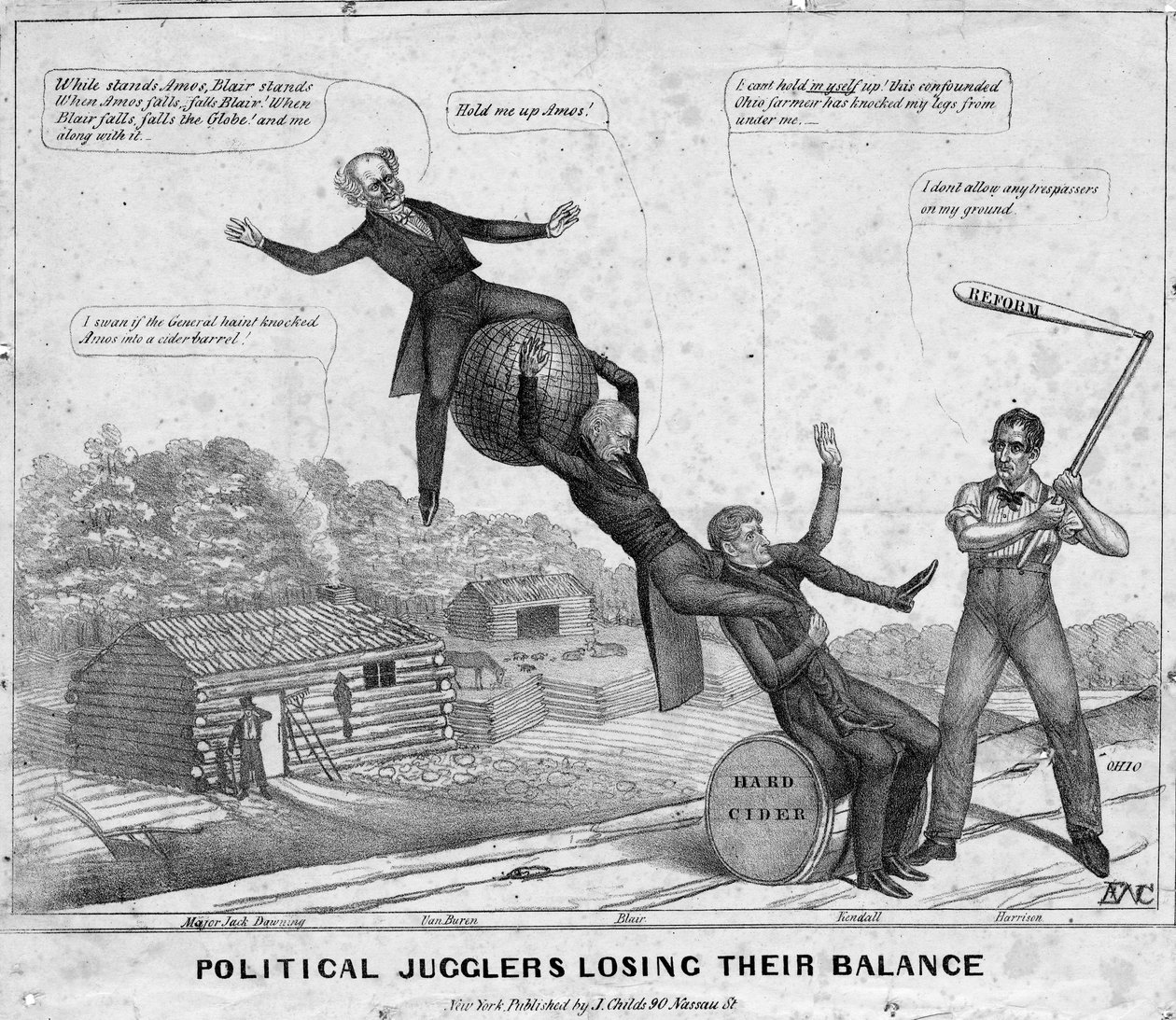 Political Jugglers Losing Their Balance, published by J Childs, New ...