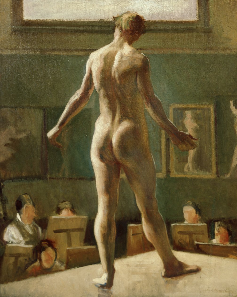 Male Figure Standing by Edward Alexander Wadsworth