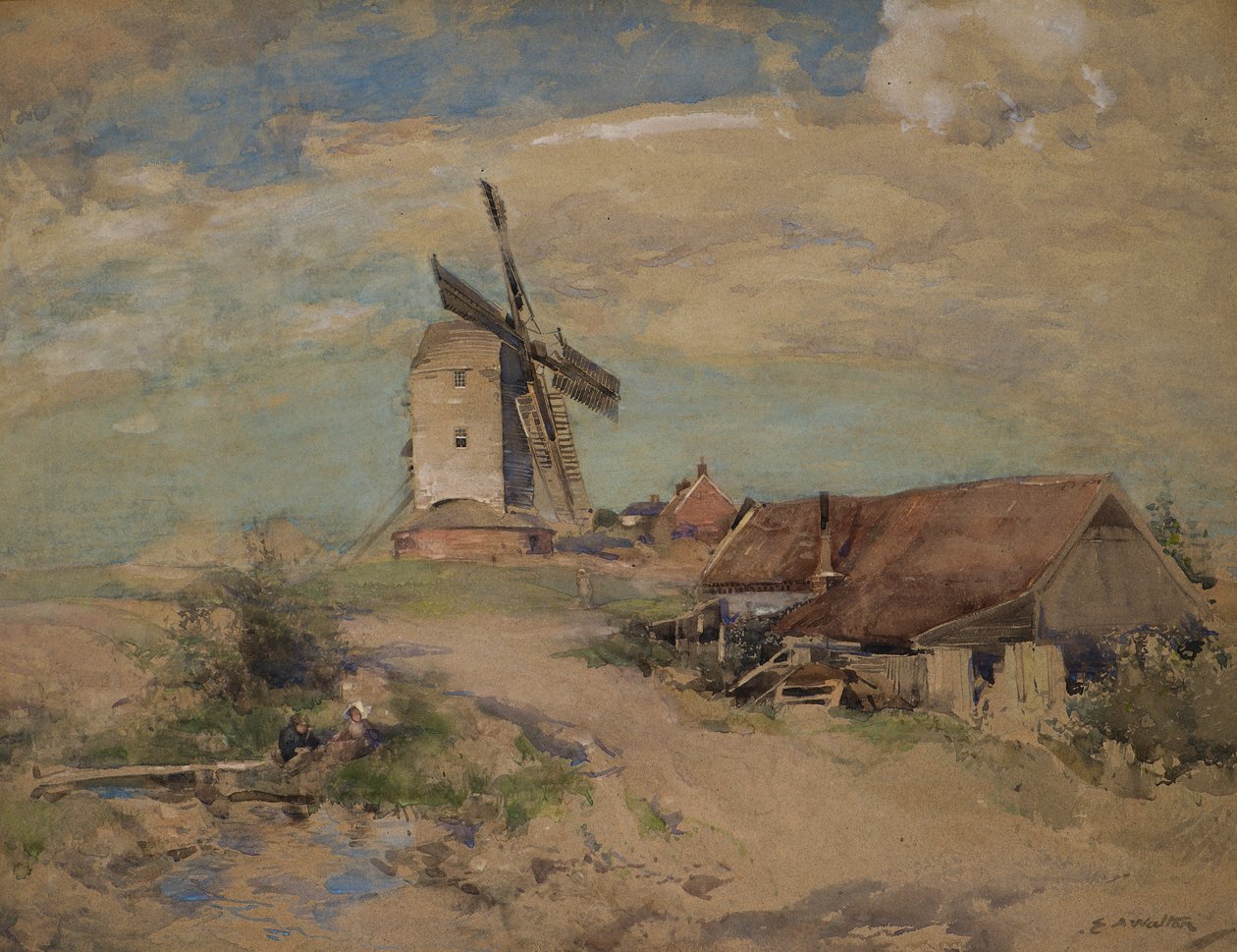 The Windmill, c.1900-04 by Edward Arthur Walton
