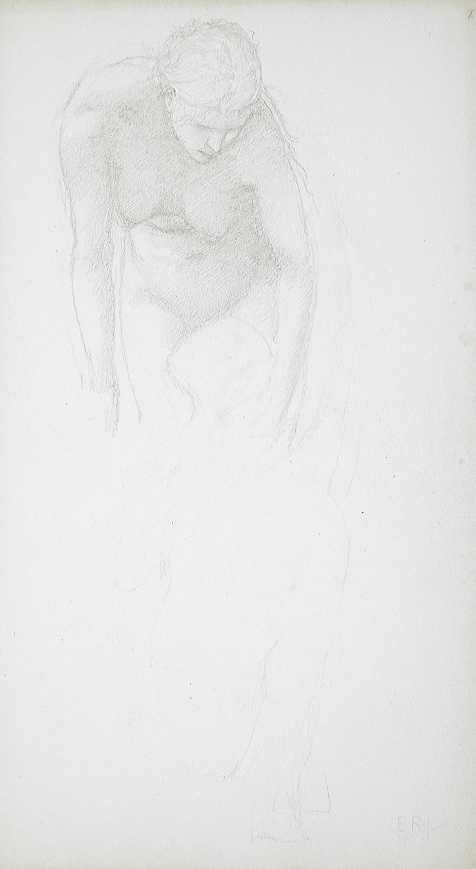 Bending Female Nude by Edward Burne-Jones