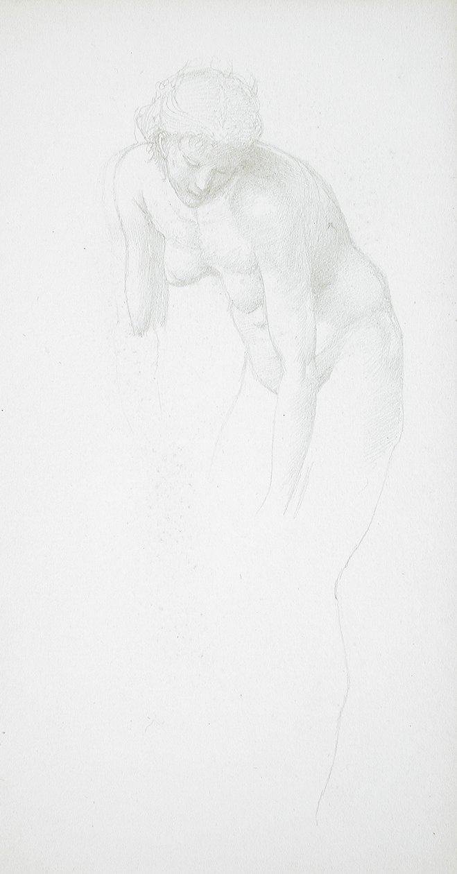 Bending Female Nude by Edward Burne-Jones