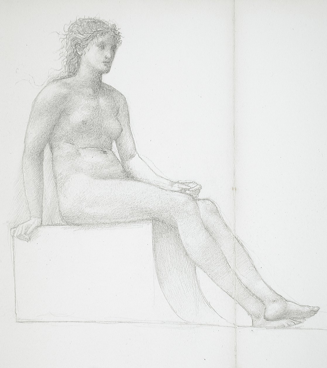 Legs of Female Nude by Edward Burne-Jones