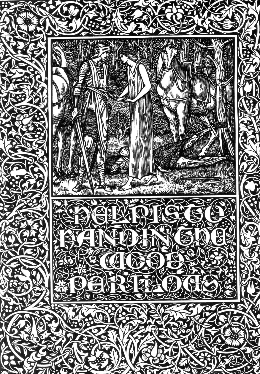 Help is to Hand in the Wood Perilous by Edward Burne Jones
