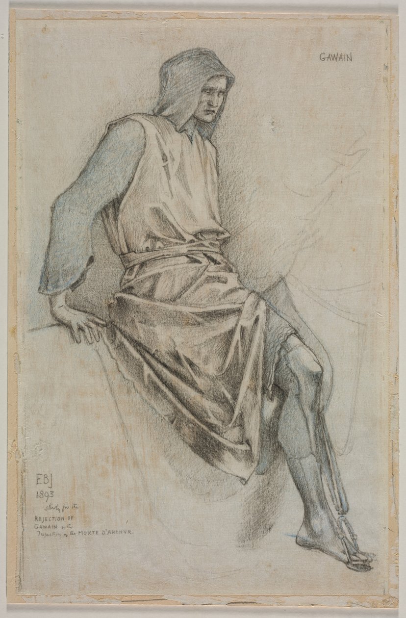 Study for the Failure of Gawain from the Holy Grail Tapestries by Edward Burne Jones