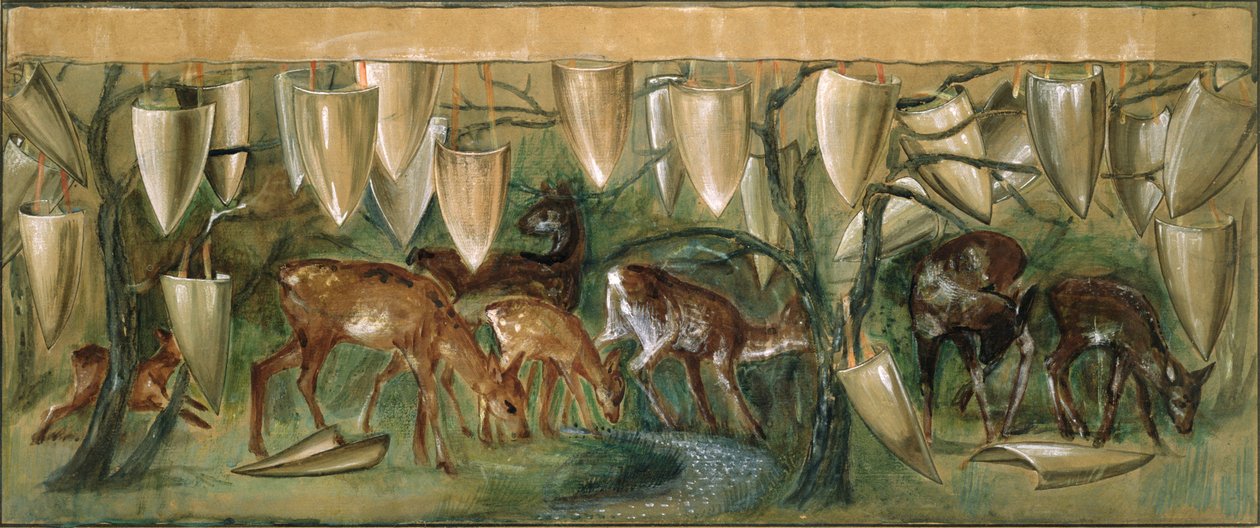 Study for the Holy Grail Tapestries by Edward Burne Jones