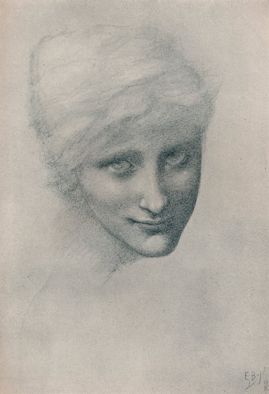 Study of the Mermaid, In The Depths of the Sea, 1886 by Edward Burne Jones
