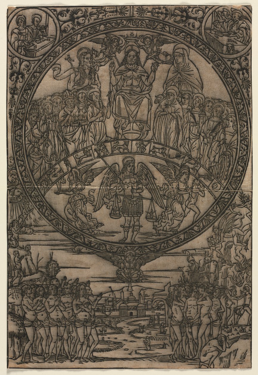 The Last Judgment in the Presence of the Saints and the Archangel Michael by Edward Burne Jones