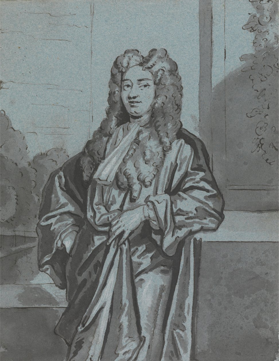A Gentleman or A Cleric Wearing a Long Gown and Bands by Edward Byng