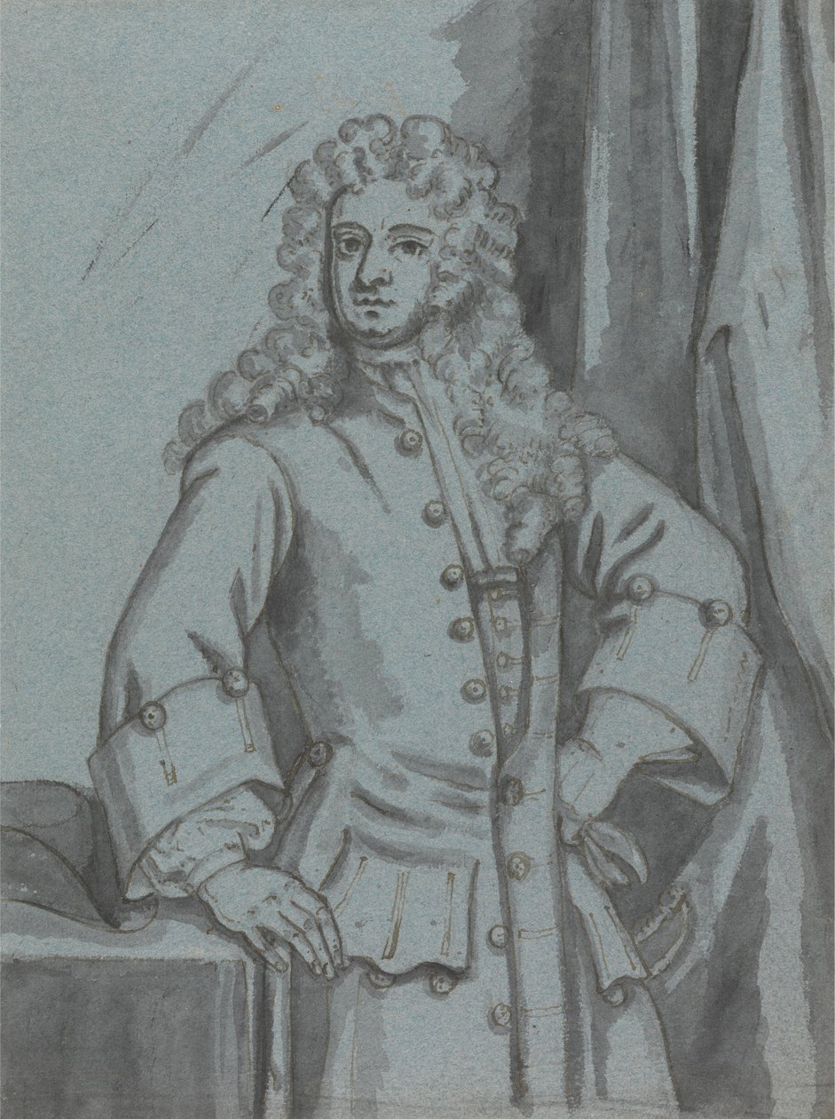A Gentleman, wearing a Long Buttoned Coat with Large Cuffs by Edward Byng