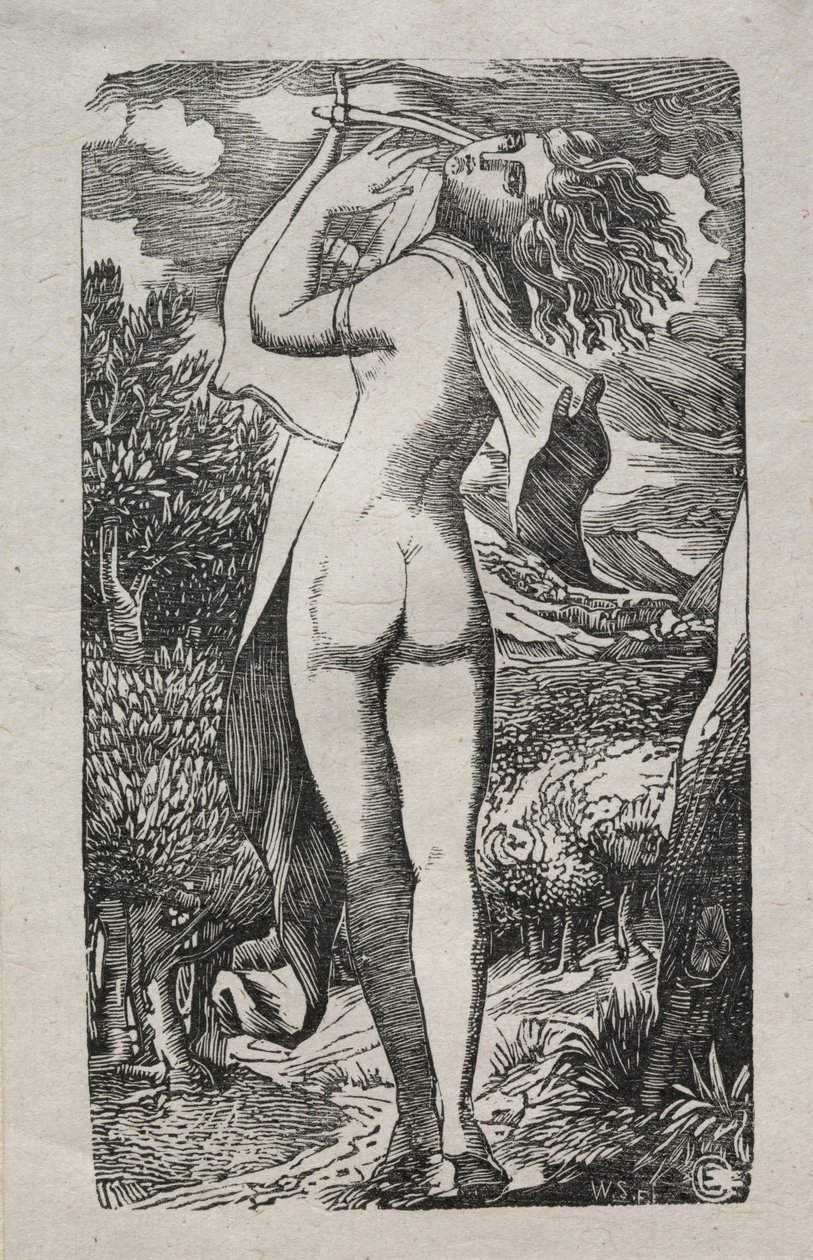 Bacchante or The Player on The Lyre, 1829 by Edward Calvert