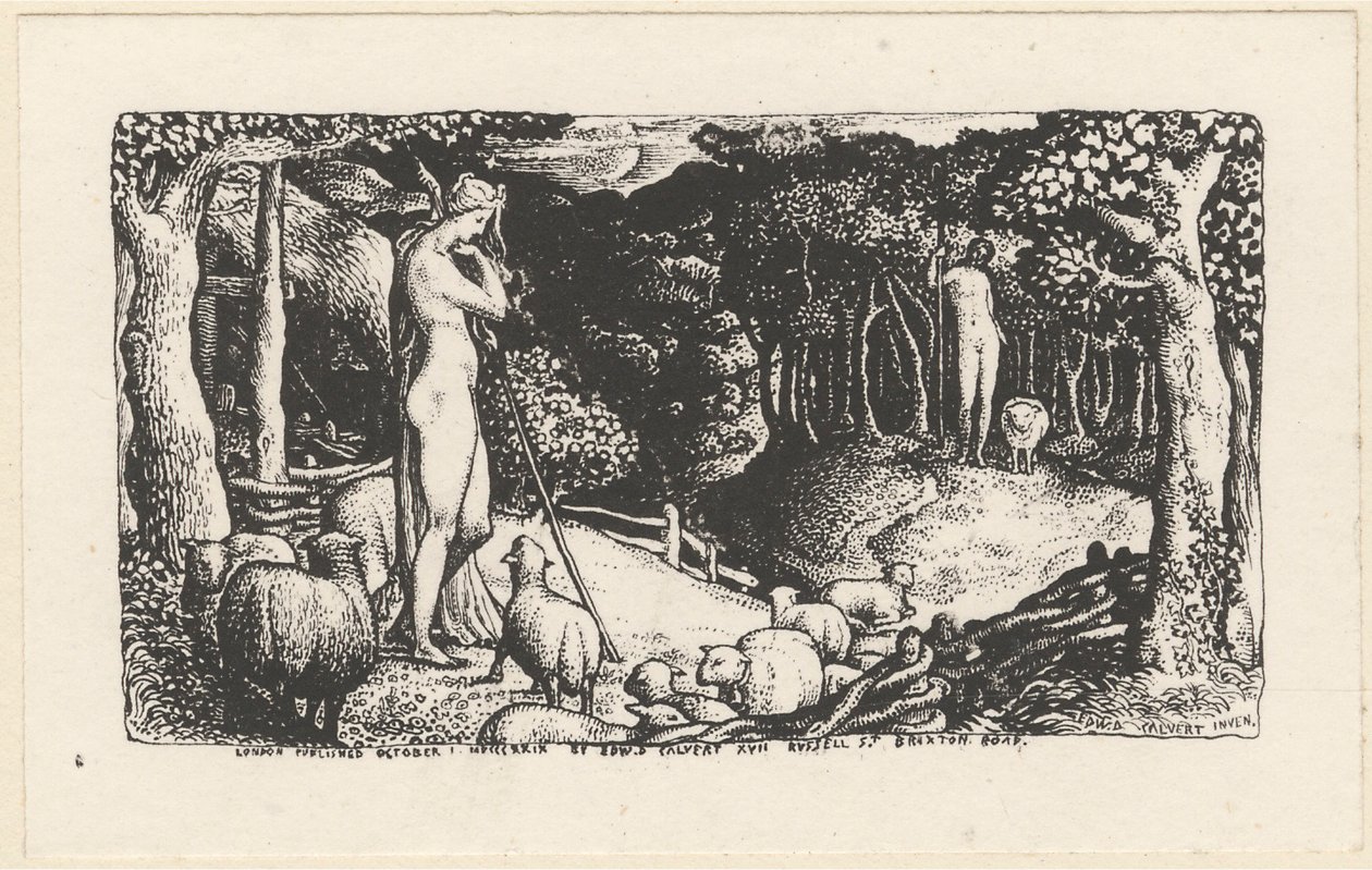 Ideal Pastoral Life by Edward Calvert