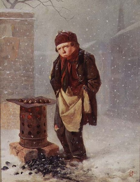 The Chestnut Seller by Edward Charles Barnes