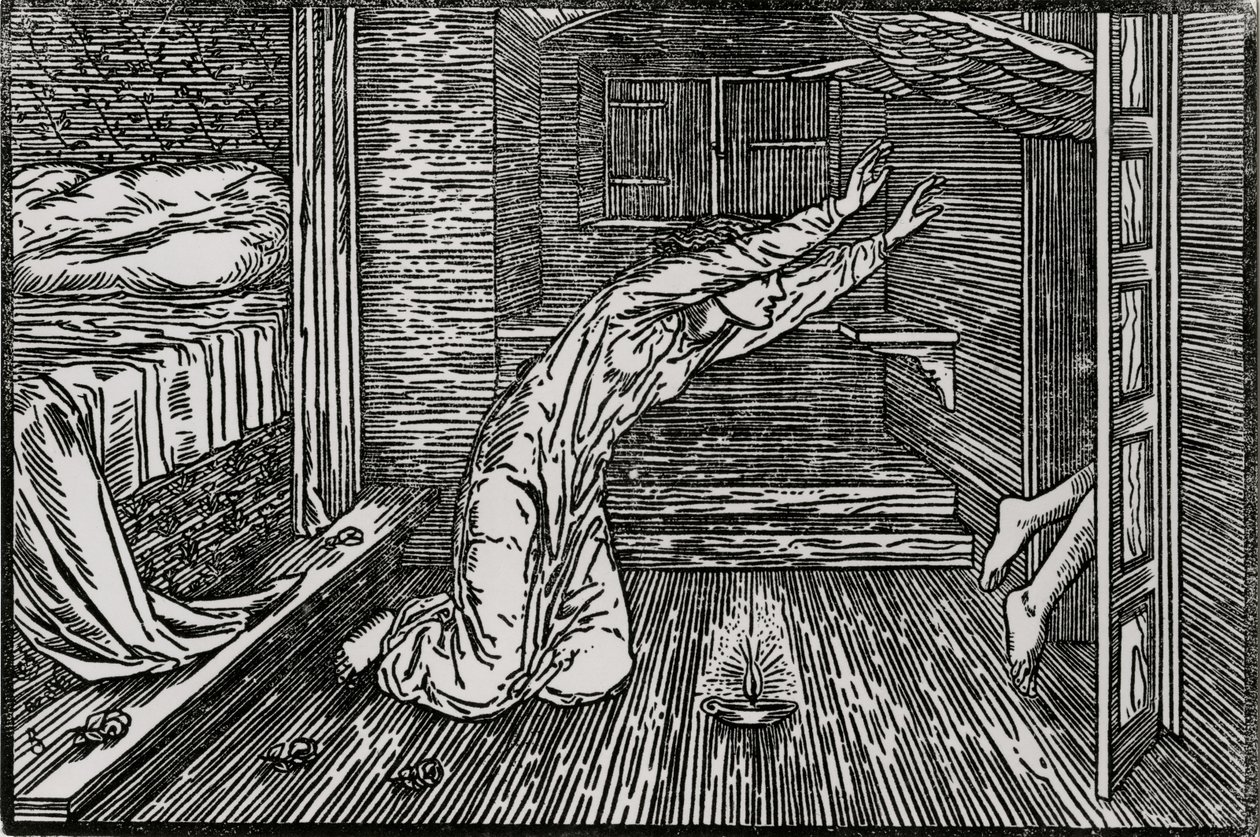 Cupid Going Away by Edward Coley (after) Burne Jones