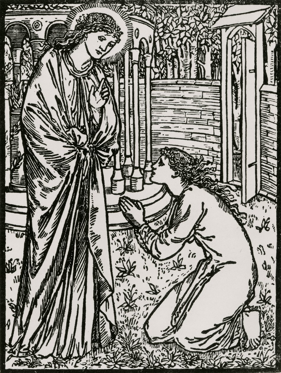 Psyche and Juno by Edward Coley (after) Burne Jones