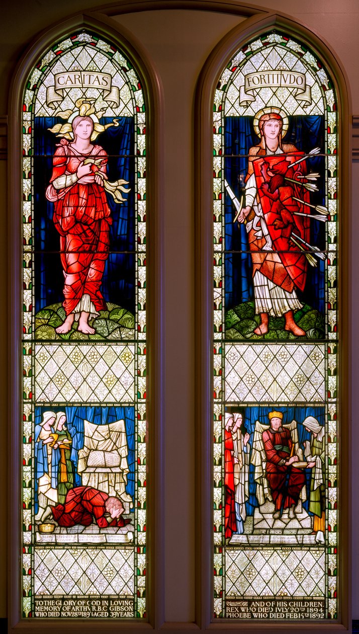 Charity and Fortitude (David Lamenting and David Consoled) by Edward Burne Jones
