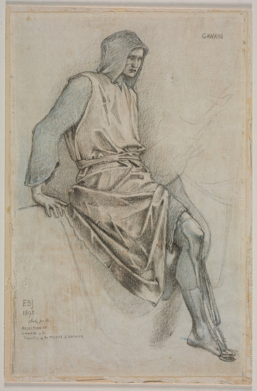 Study for the Failure of Gawain from the Holy Grail Tapestries by Edward Coley Burne Jones