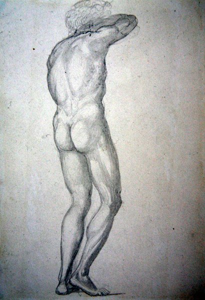 Study of a Standing Nude by Edward Coley Burne Jones
