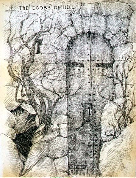 The Doors of Hell by Edward Coley Burne Jones