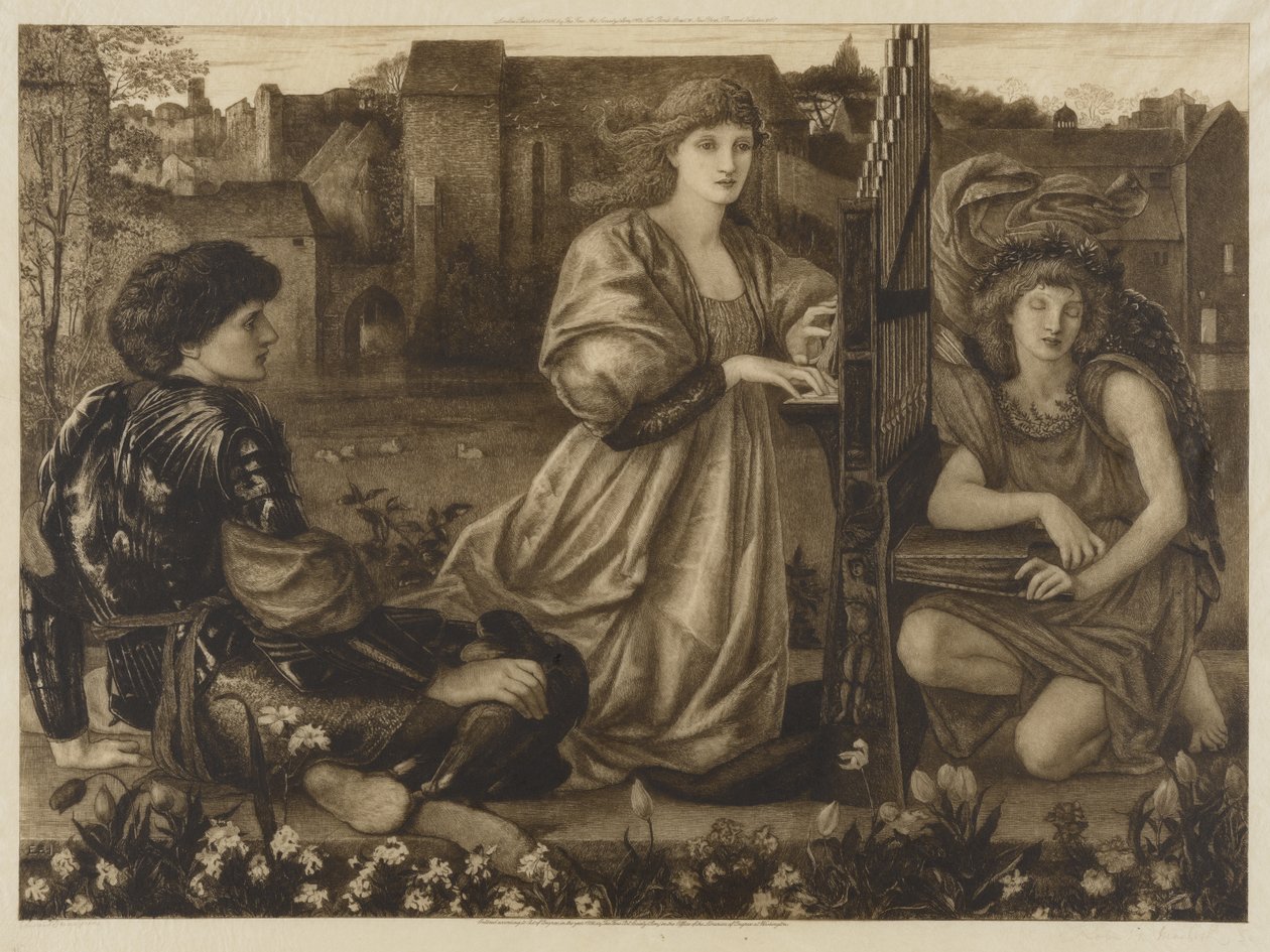 The Love Song by Edward Coley Burne-Jones