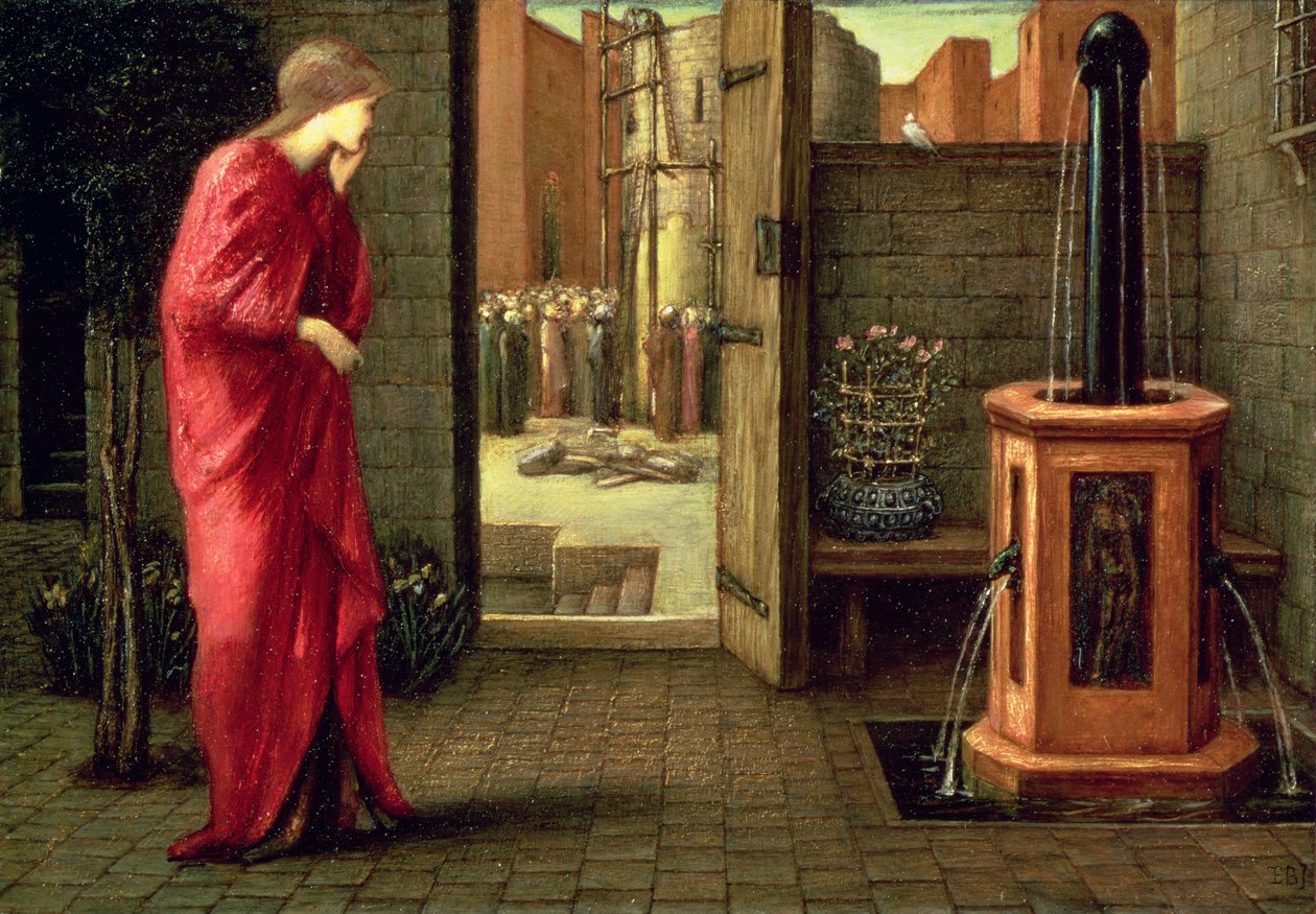 Danae Watching the Building of the Brazen Tower by Edward Burne Jones