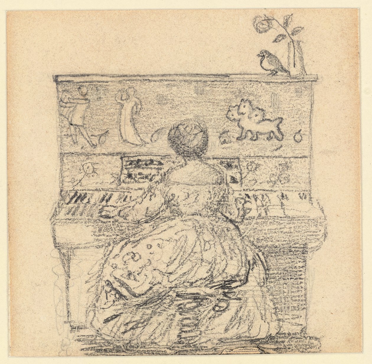 Georgiana Burne-Jones at the Piano by Edward Burne Jones
