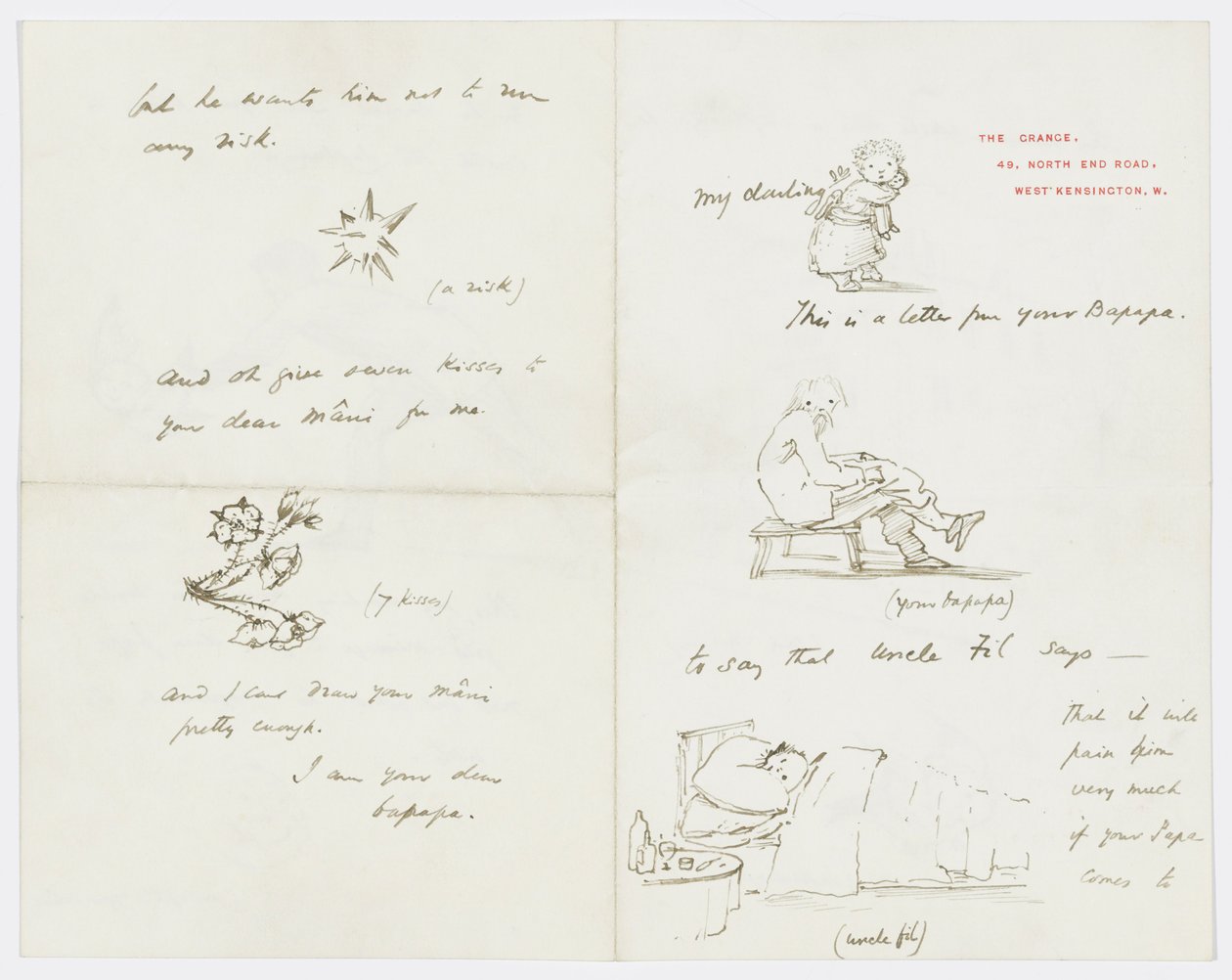 Letter to Angela Thirkell by Edward Burne Jones