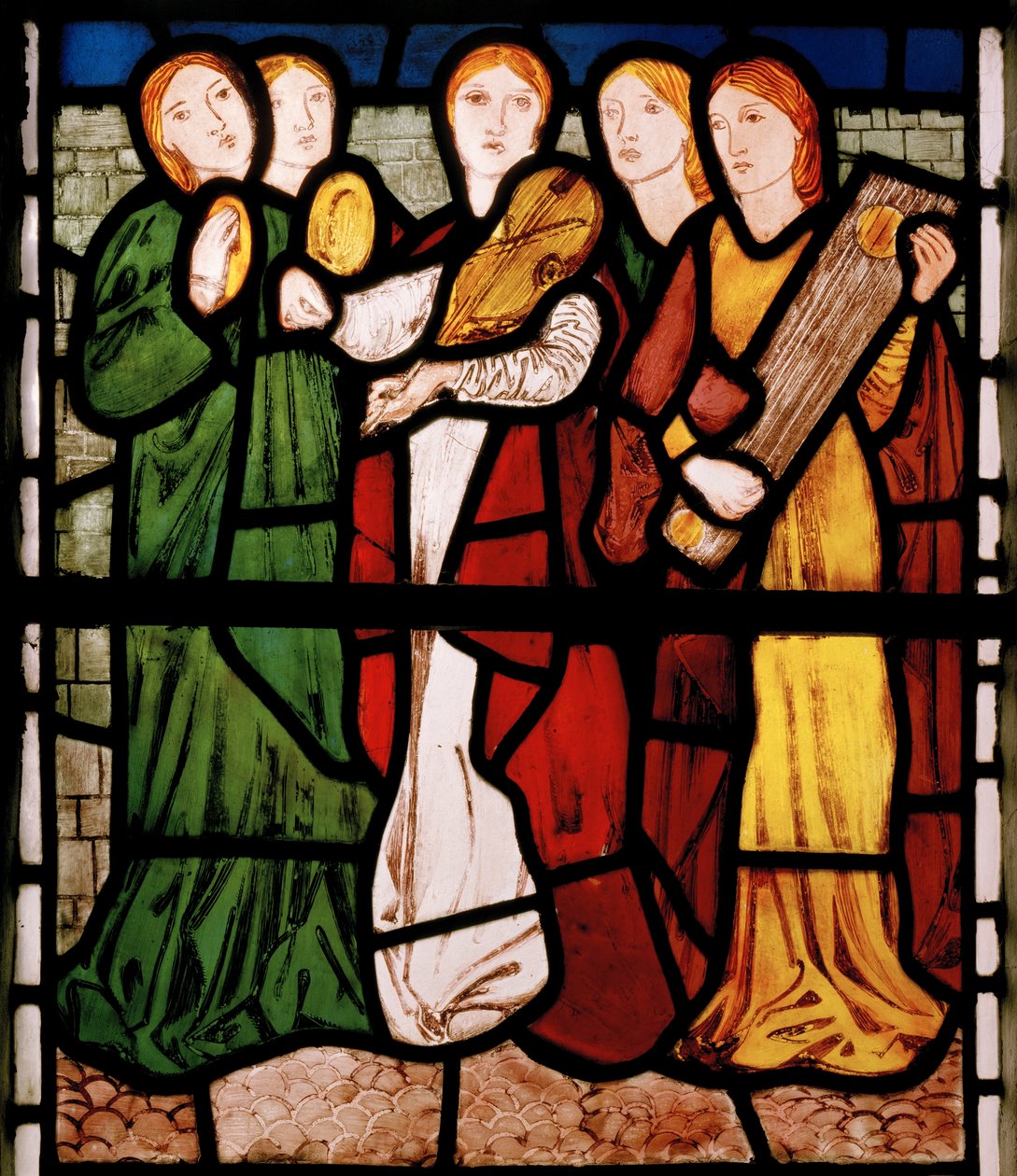 Maiden Musicians (from the Song Of Solomon) by Edward Burne Jones