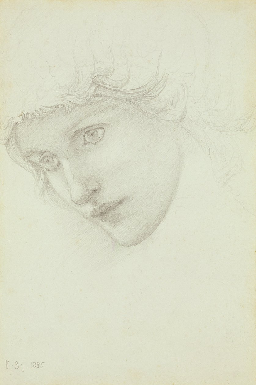 Study for the Head of a Mermaid by Edward Burne Jones