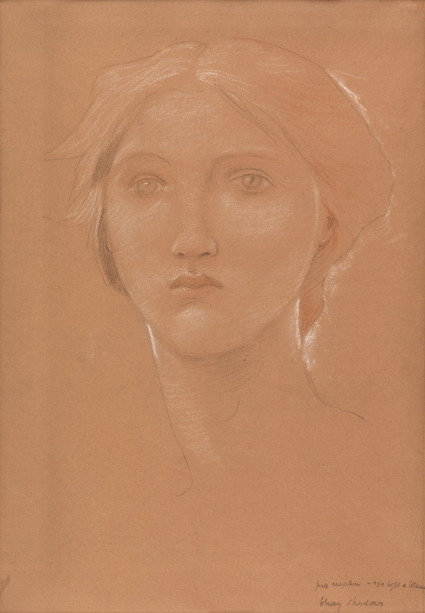 Study of the head of Margaret Burne-Jones for 
