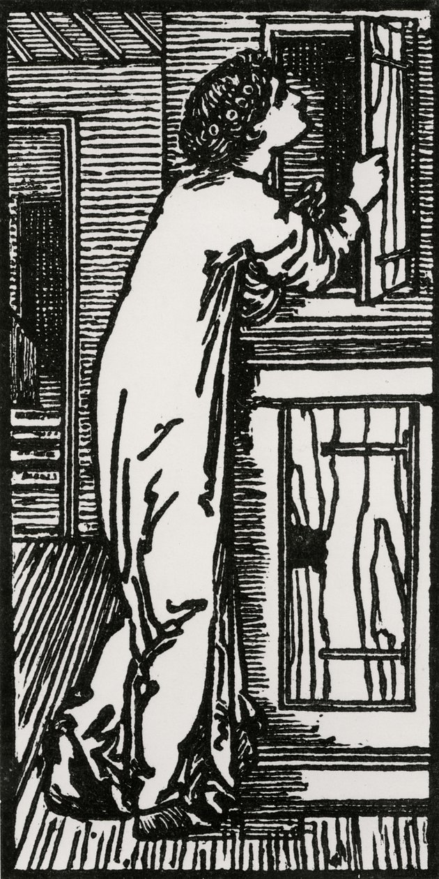 Psyche Looking into Cupboard, 1866 by Edward Coley after Burne Jones