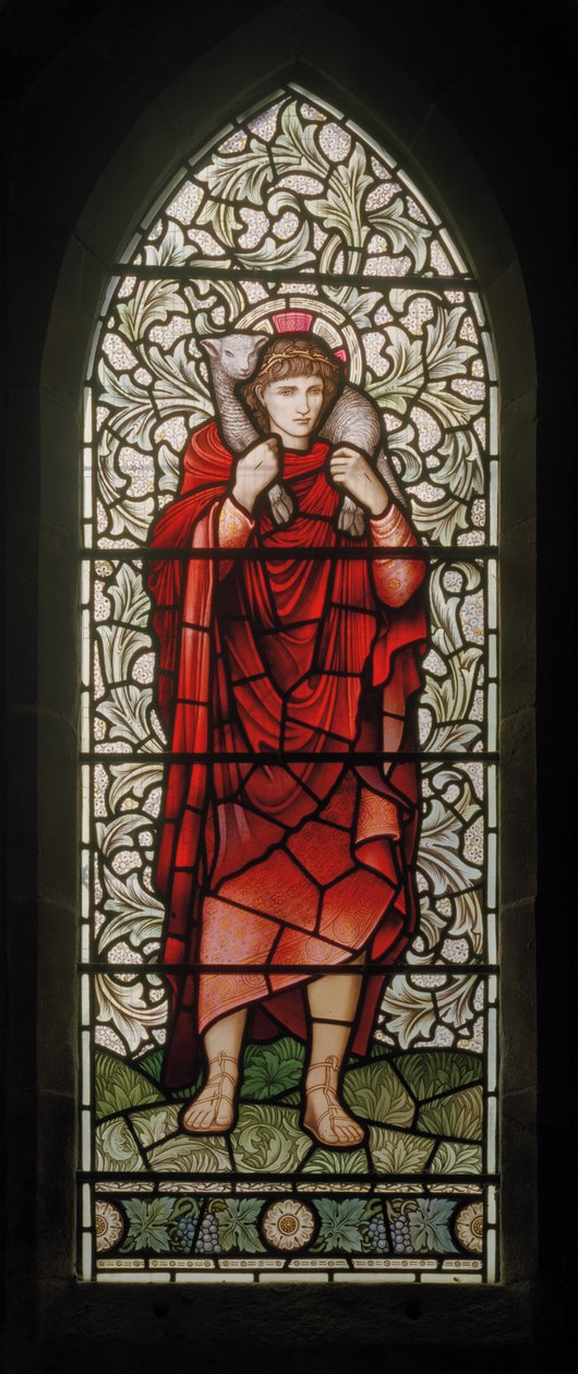 The Good Shepherd by Edward Coley and Dearle Burne Jones