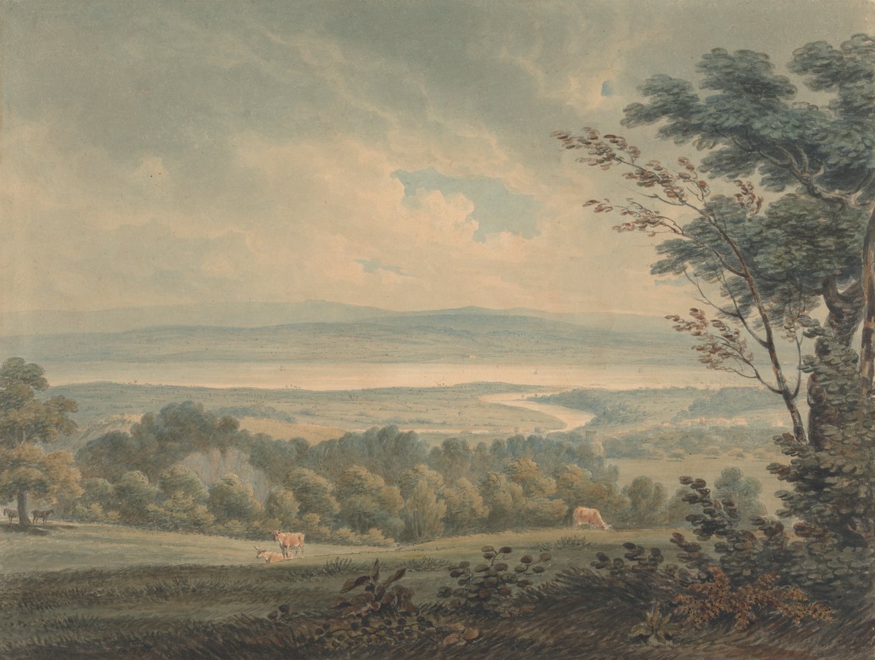 The Meeting of the Rivers Severn and Wye, near Chepstow by Edward Dayes