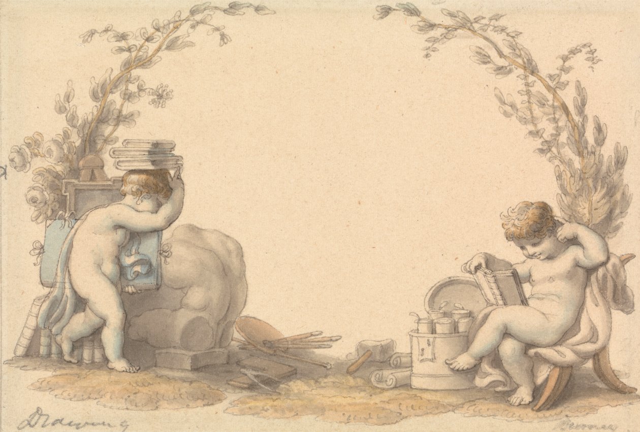 Allegory of Drawing by Edward Francis Burney