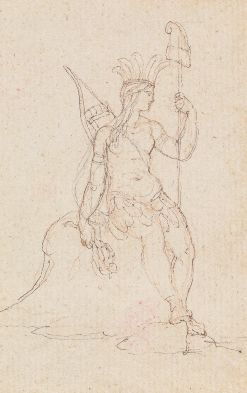 An Allegory of America Carrying the Cap of Liberty, c.1760-1848 by Edward Francis Burney